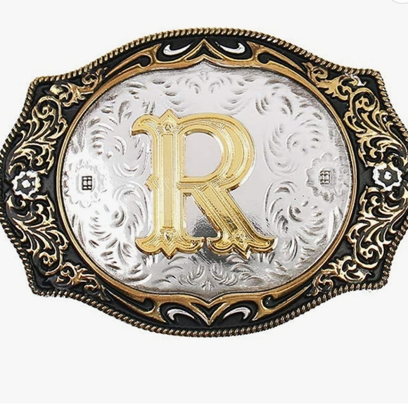 Accessories | New Beautiful Gold And Silver Western Letter R Initial ...